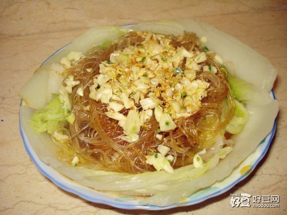 蒜蓉粉絲蒸白菜怎麼做