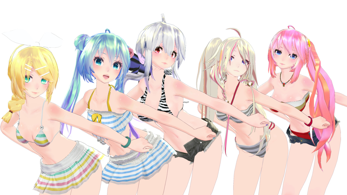 [图][MMD]NOBADY~V族泳池派对