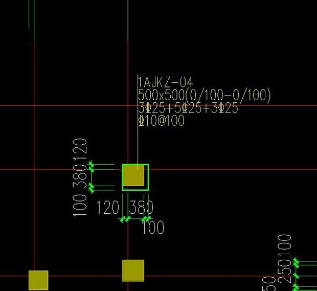 图纸上的标注,第二个是梁的标注,上面的数字分