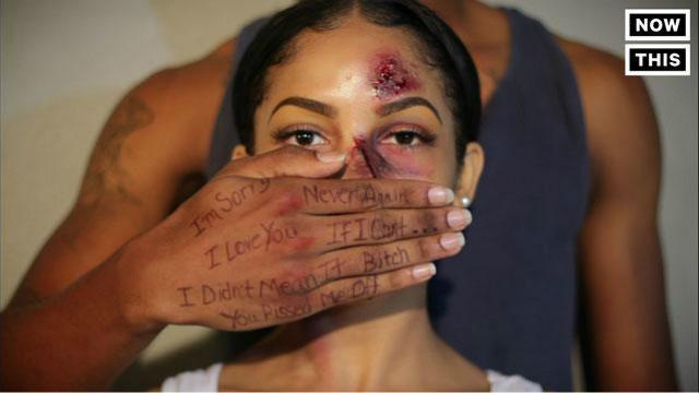 走出家暴阴影 美国 化妆师借震撼 照片发声