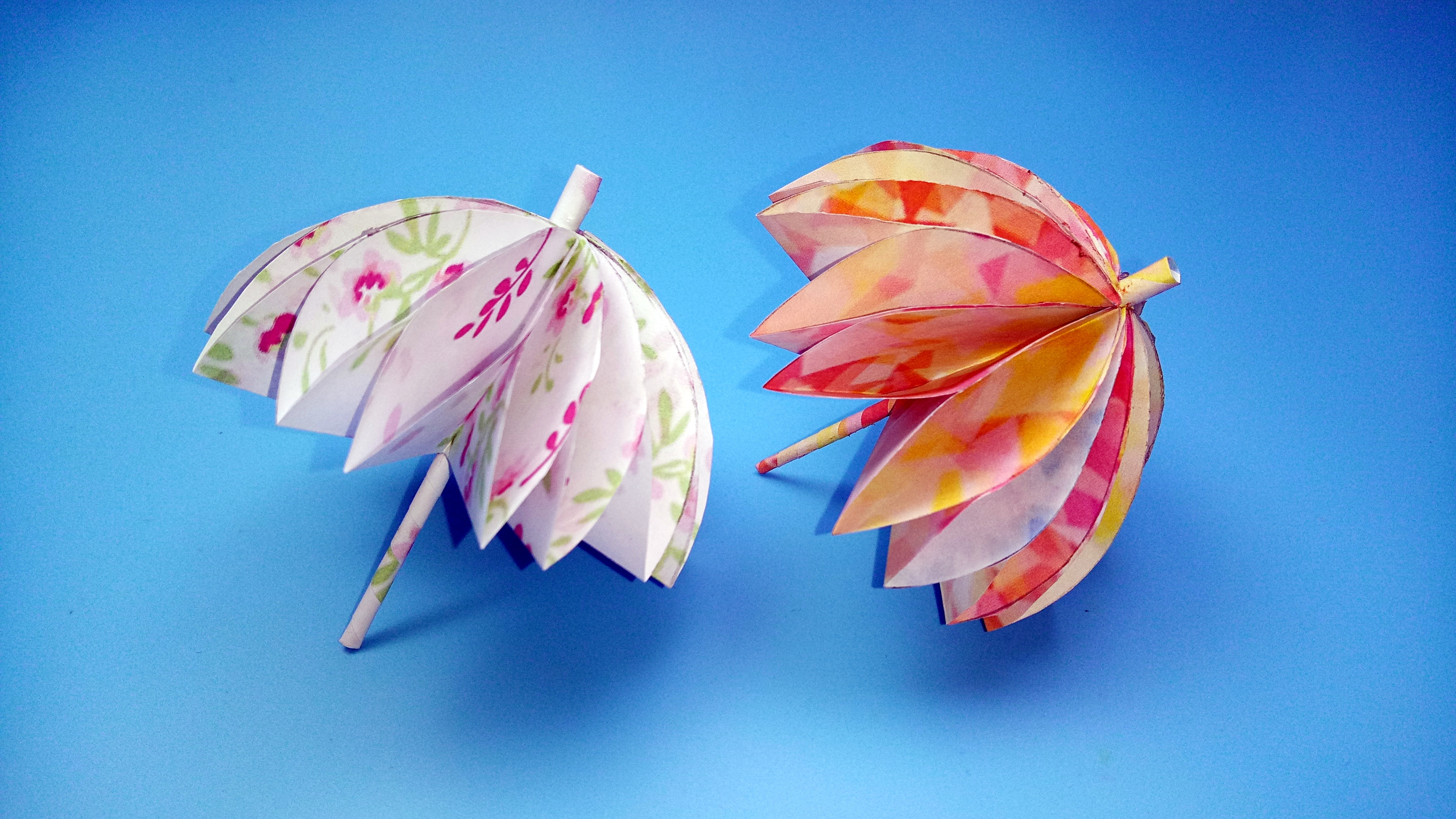 简单的手工折纸雨伞图片
