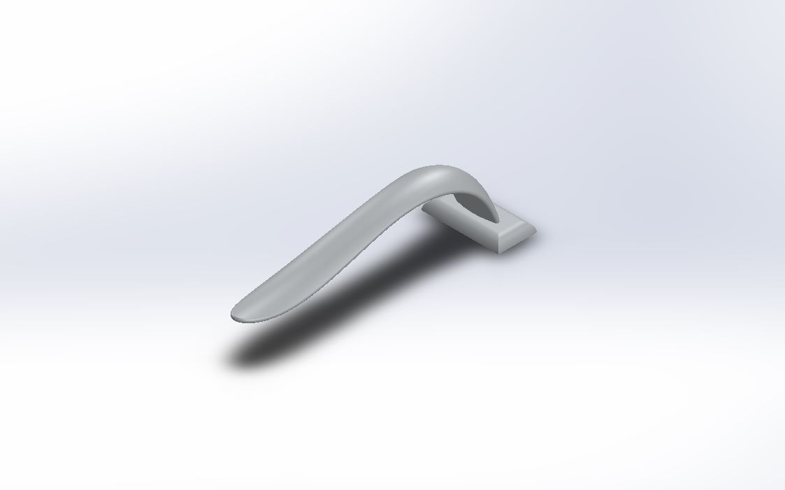 solidworks绘图练习---门把手2