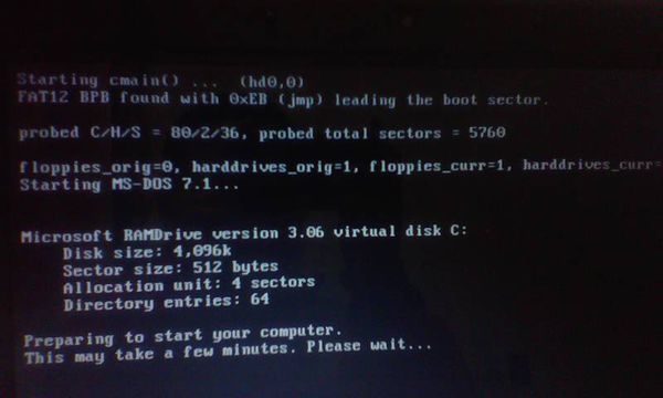 电脑系统只有GRUB for DOS系统。我用gohst备