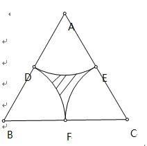 在正三角形中,B三C=16c六m,AE=8cm.求
