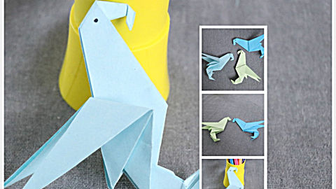 小动物折纸教学,教你如何用纸叠老鹰,看完果断给孩子收藏