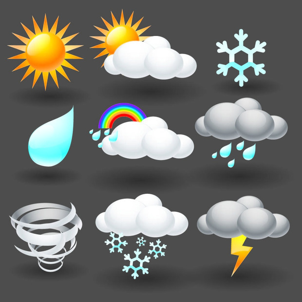 描写天气的英语单词,二十个左右.