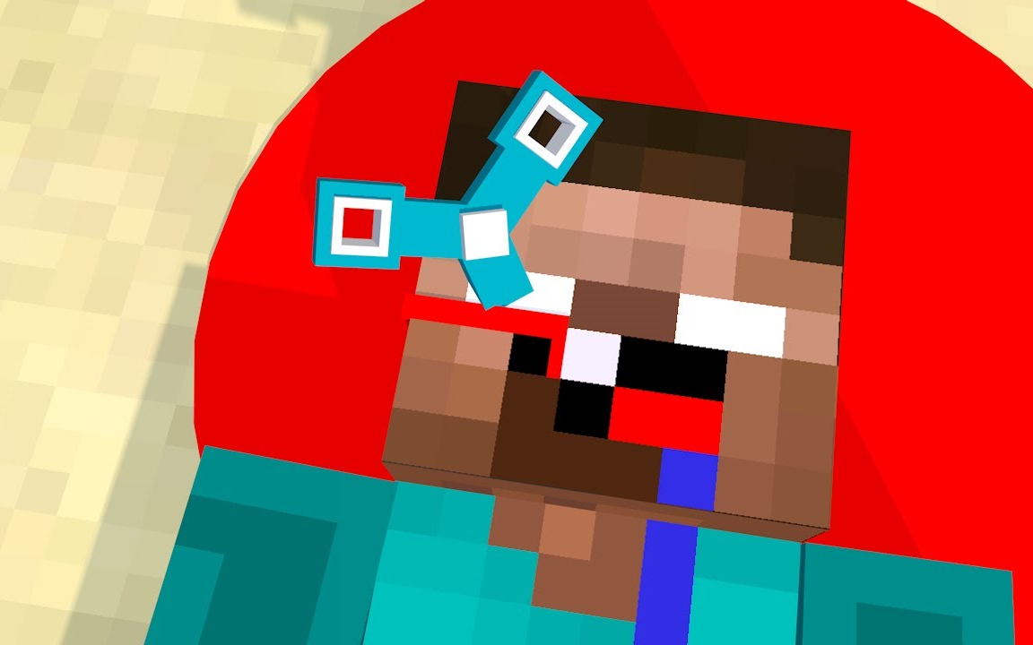 【我的世界】minecraft 搞笑动画 - herobrine noob life - 我的世界