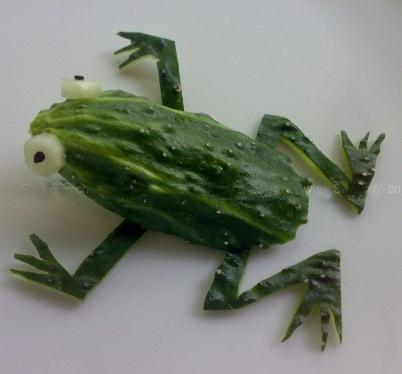 如何使用黄瓜制作小动物?