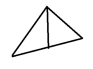 把一个普通三角形(不等腰)分成四个面积相等的小三角形,有几种分法?