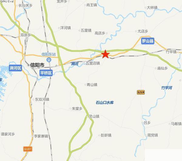 沪霍312国道810公里900米具体位置在 河南省信阳市罗山县五一农场