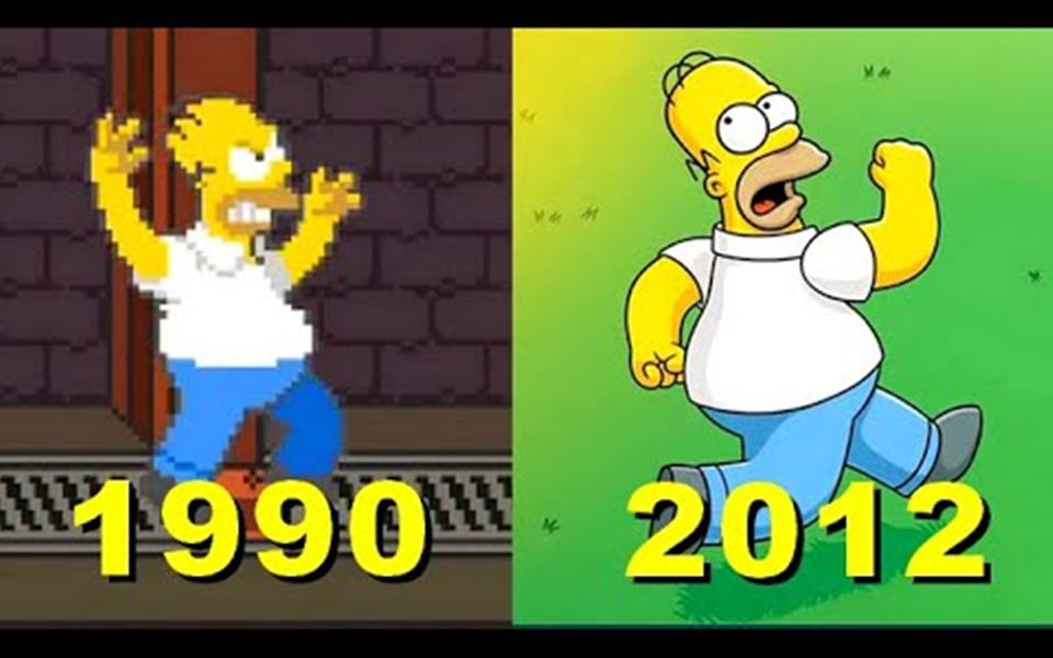 [图]【进化史】辛普森一家 The Simpsons games 1990 - 2012