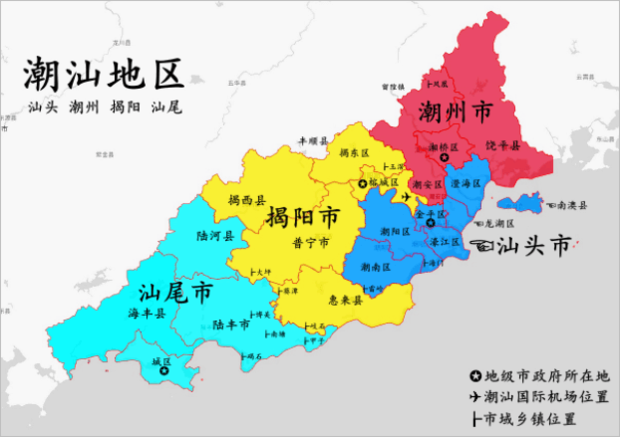 潮汕是哪个省的城市?