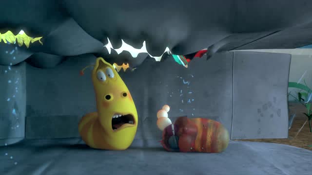 爆笑虫子之下大雨,小黄虫救小红虫