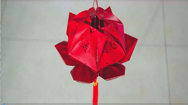 荷花灯笼 b>制作 /b>手工制作,小荷 b>花灯制作视频 /b>