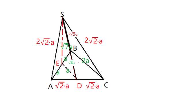 ab丄bc,ab=bc,sa=sb=sc=ac,d为ac的中点,则直线sd与直线bc所成角 的