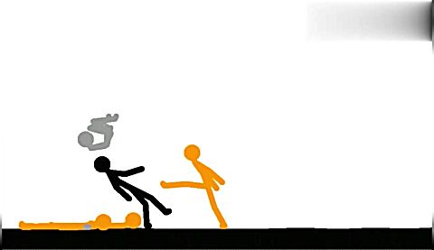 火柴人趣味游戏动画:黄黑火柴人决斗谁厉害