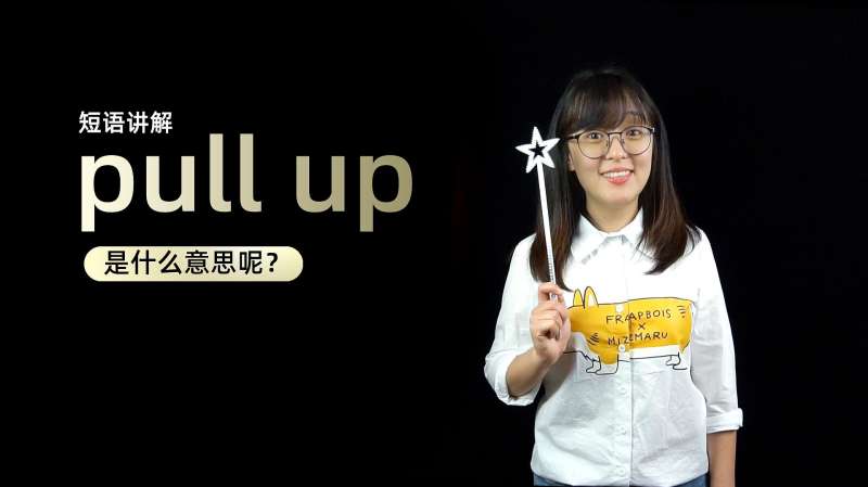 [图]短语讲解：pull up是什么意思？