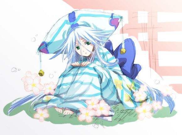 求白色睫毛的动漫少女