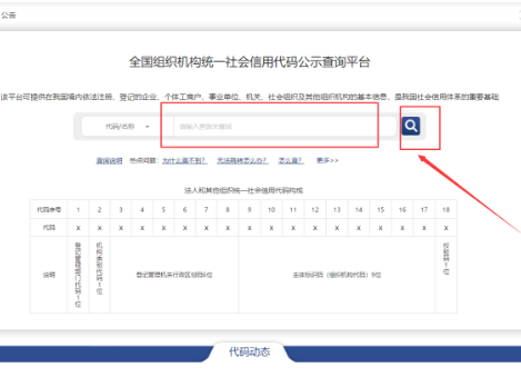 上海组织机构代码查询