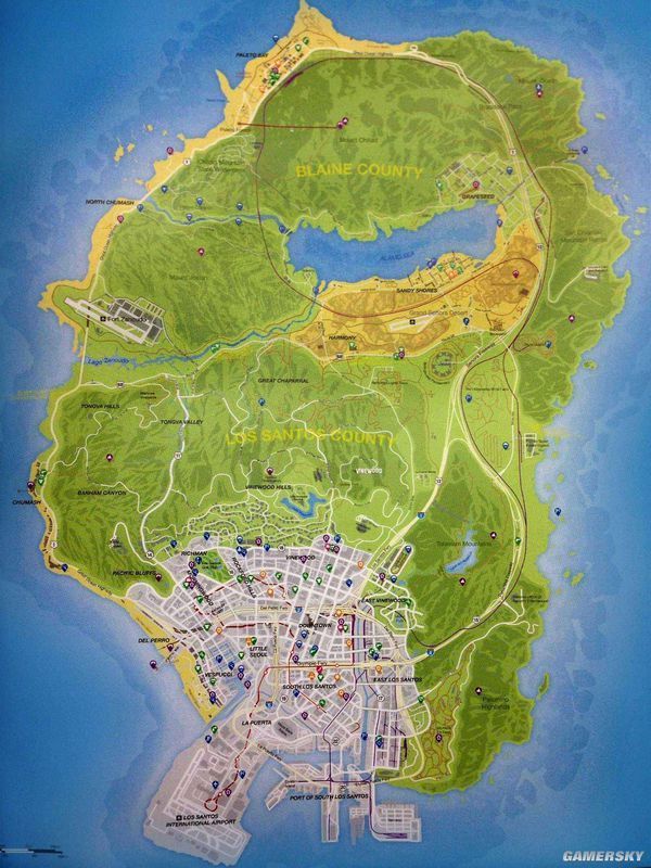 gta5的地图与真实洛杉矶地图差多少