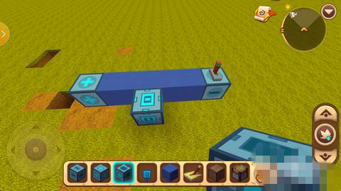 《迷你世界》滑动方块怎么拖起房子?