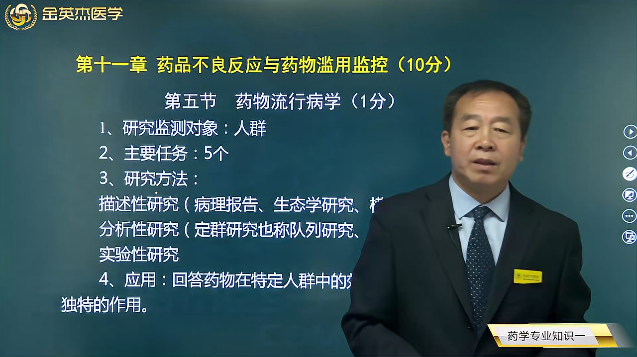 [图]西药师:药品不良反应05流行病学:主要5个任务,研究方法及应用