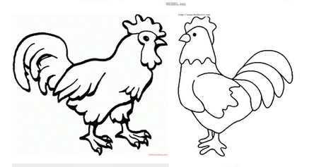 鸡怎么画简笔画