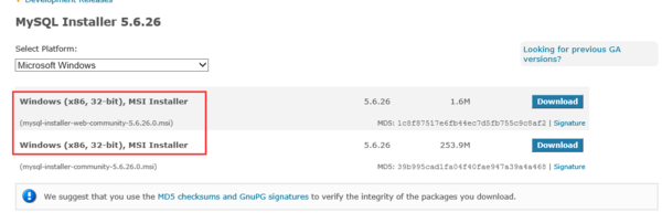 MySQL服务器官网中 MySQL Installer 与 MySQ