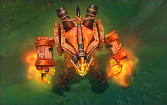 英雄联盟石头人无畏号皮肤有特效吗?