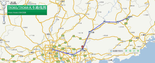 广州至梅州铁路线路