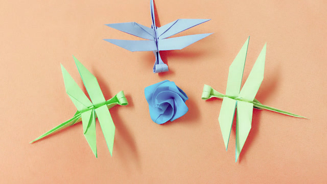 儿童自制纸竹蜻蜓图片