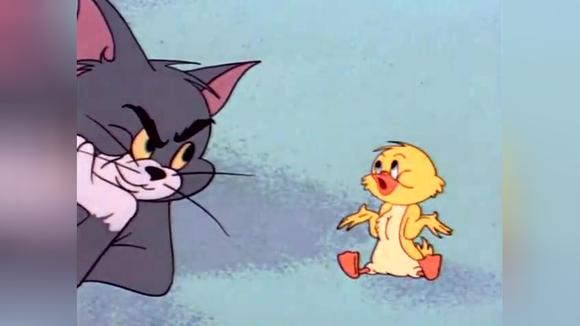 经典动画猫和老鼠,圣诞节快乐,可爱的小鸭子下