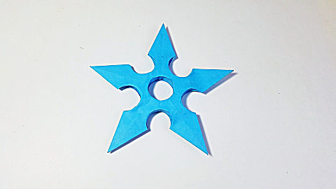 折纸王子大全 简单折纸 第704集 教你折纸梅花十三飞镖,简单形象,儿童