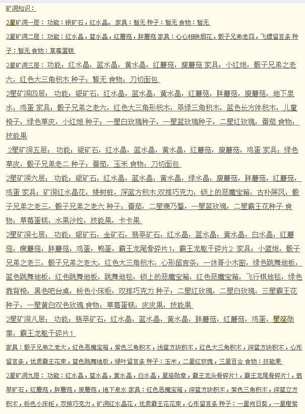 皮卡堂的矿洞攻略