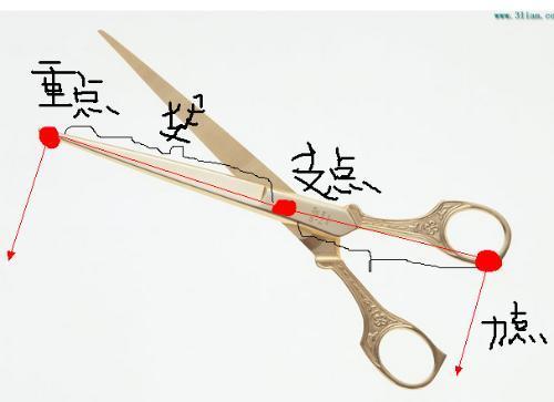 各种不同用途的剪刀(杠杆原理)有配图更好。