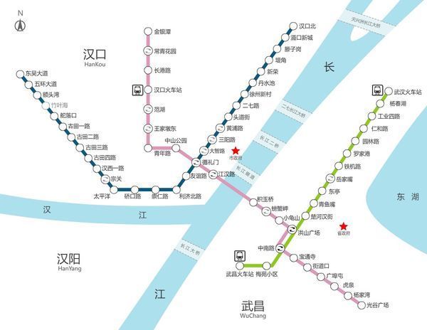 武汉市共开通了三条地铁,具体时间参数如下 1号线:一期工程开通运营