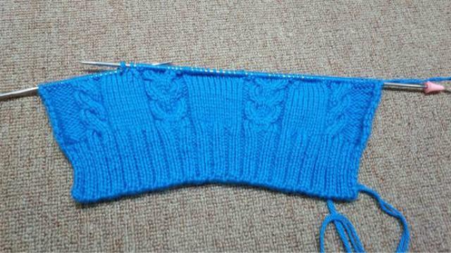 依可爱零基础编织 教程 暖冬系列 之 温暖高领 毛衣   前片1