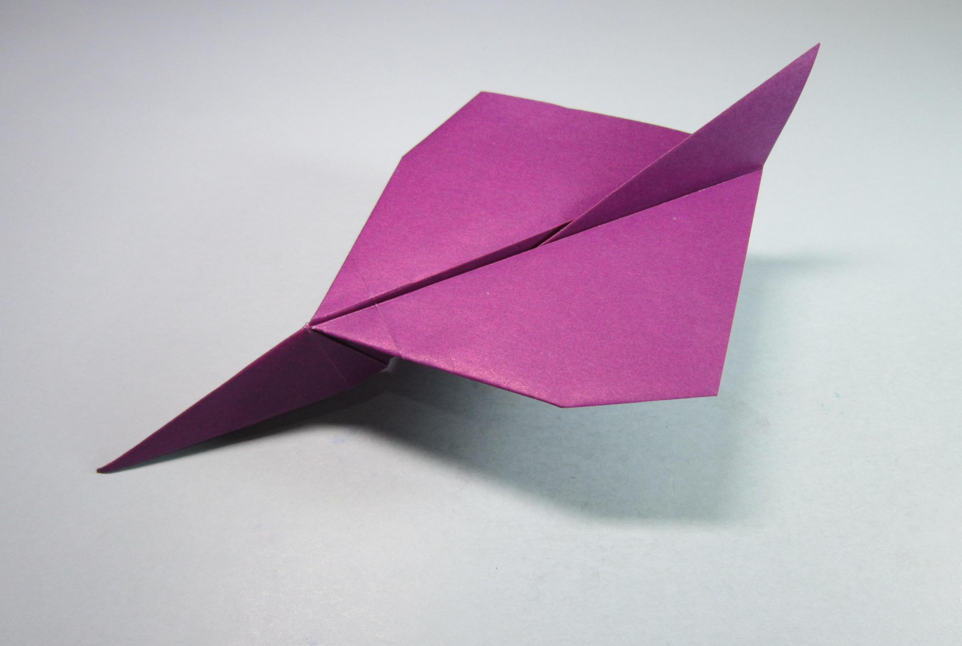 趣味手工制作纸飞机,一张正方形纸就能折出漂亮的飞机,折纸大全