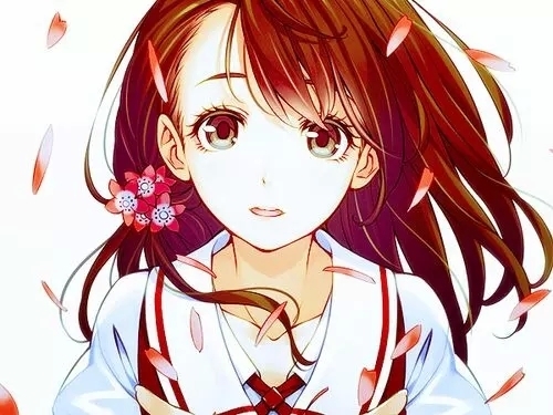 求漫画女生有点校园风的味道的图片!