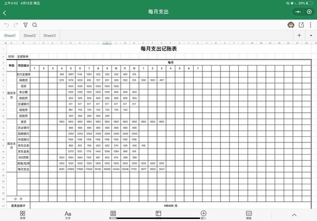 来个理财高手看看我的各种贷款还有每月支出账
