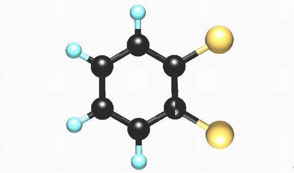 邻二氯苯的结构图是是什么样的?苯能使