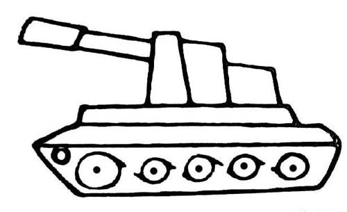 简笔画玩具坦克车怎么画