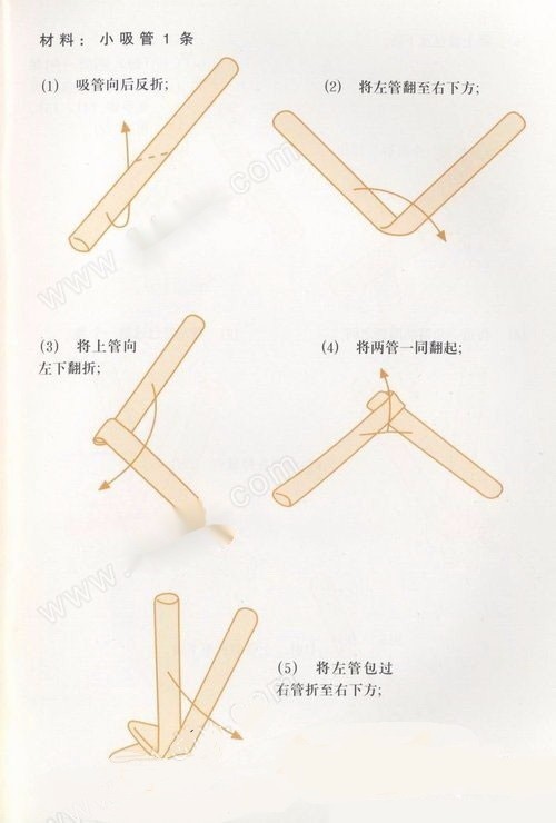 怎样用管子折星星?(图片)
