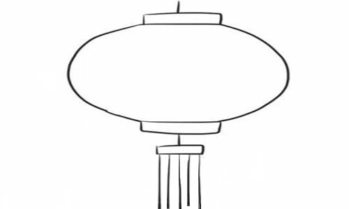 新年燈籠簡筆畫