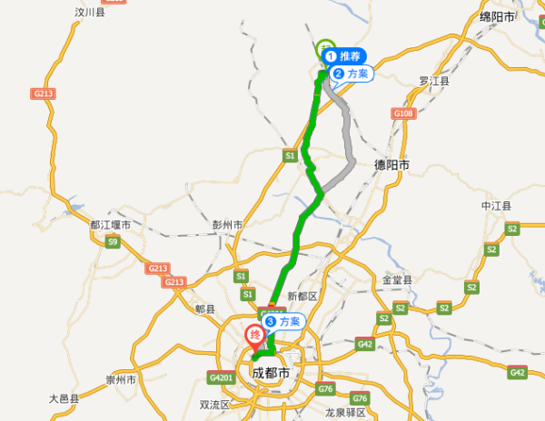 绵竹至成都西区多少公里