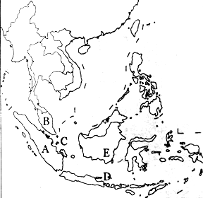 东南亚地图手绘简图图片