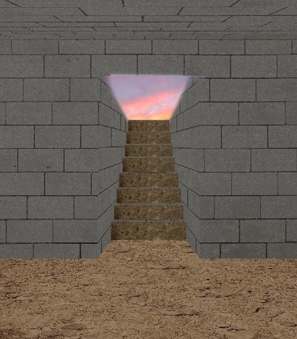 接下来我们为坟墓添加楼梯.