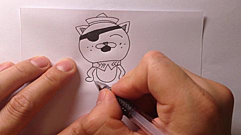 海底小纵队 简笔画-呱唧的画法