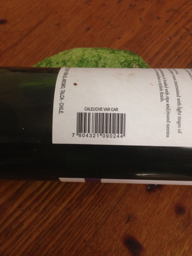 caleuche(卡洛奇)红酒、智利产的!谁知道这酒多