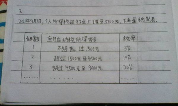 李叔叔月工资11500元。 1,2011年10月李叔叔